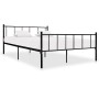 Estructura de cama de metal negro 180x200 cm de vidaXL, Camas y somieres - Ref: Foro24-284641, Precio: 158,75 €, Descuento: %