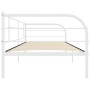 Estructura de cama de metal blanco 90x200 cm de vidaXL, Camas y somieres - Ref: Foro24-284672, Precio: 106,44 €, Descuento: %