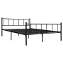 Estructura de cama de metal negro 180x200 cm de vidaXL, Camas y somieres - Ref: Foro24-284641, Precio: 158,75 €, Descuento: %