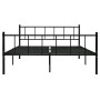 Estructura de cama de metal negro 180x200 cm de vidaXL, Camas y somieres - Ref: Foro24-284641, Precio: 158,75 €, Descuento: %