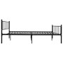 Estructura de cama de metal negro 180x200 cm de vidaXL, Camas y somieres - Ref: Foro24-284641, Precio: 158,75 €, Descuento: %