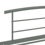 Estructura de cama de metal gris 90x200 cm de vidaXL, Camas y somieres - Ref: Foro24-284662, Precio: 80,55 €, Descuento: %