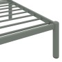 Estructura de cama de metal gris 90x200 cm de vidaXL, Camas y somieres - Ref: Foro24-284662, Precio: 80,55 €, Descuento: %