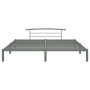 Estructura de cama de metal gris 200x200 cm de vidaXL, Camas y somieres - Ref: Foro24-284706, Precio: 86,95 €, Descuento: %