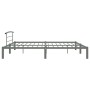 Estructura de cama de metal gris 200x200 cm de vidaXL, Camas y somieres - Ref: Foro24-284706, Precio: 86,95 €, Descuento: %