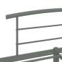 Estructura de cama de metal gris 200x200 cm de vidaXL, Camas y somieres - Ref: Foro24-284706, Precio: 86,95 €, Descuento: %