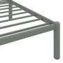 Estructura de cama de metal gris 200x200 cm de vidaXL, Camas y somieres - Ref: Foro24-284706, Precio: 86,95 €, Descuento: %