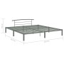 Estructura de cama de metal gris 200x200 cm de vidaXL, Camas y somieres - Ref: Foro24-284706, Precio: 86,95 €, Descuento: %