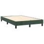Cama box spring colchón y LED terciopelo verde oscuro 120x200cm de vidaXL, Camas y somieres - Ref: Foro24-3134336, Precio: 36...