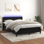 Cama box spring colchón y LED terciopelo negro 140x190 cm de vidaXL, Camas y somieres - Ref: Foro24-3134461, Precio: 404,15 €...