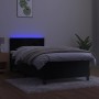 Cama box spring colchón y LED terciopelo negro 80x200 cm de vidaXL, Camas y somieres - Ref: Foro24-3134431, Precio: 274,62 €,...