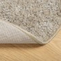 Alfombra pelo largo aspecto brillante ISTAN beige Ø 80 cm en Alfombras | Comprar online en Foru.es