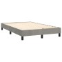 Cama box spring colchón y LED terciopelo gris claro 120x200 cm de vidaXL, Camas y somieres - Ref: Foro24-3134453, Precio: 381...