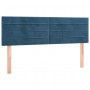 Cama box spring colchón y LED terciopelo azul oscuro 140x200 cm de vidaXL, Camas y somieres - Ref: Foro24-3134469, Precio: 43...