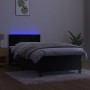Cama box spring colchón y LED terciopelo negro 80x200 cm de vidaXL, Camas y somieres - Ref: Foro24-3134491, Precio: 274,84 €,...