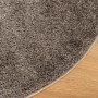 Alfombra pelo largo aspecto brillante ISTAN gris Ø 100 cm en Alfombras | Comprar online en Foru.es