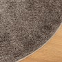 Alfombra pelo largo aspecto brillante ISTAN gris Ø 200 cm en Alfombras | Comprar online en Foru.es