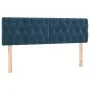 Box spring bed with mattress and LED dark blue velvet 160x200 cm by vidaXL, Beds and slatted bases - Ref: Foro24-3134595, Pri...