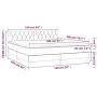 Box spring bed with mattress and LED dark blue velvet 160x200 cm by vidaXL, Beds and slatted bases - Ref: Foro24-3134595, Pri...