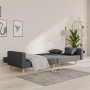 Sofá cama de 2 plazas con dos almohadas tela gris claro en Sofás | Comprar online en Foru.es