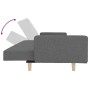 Sofá cama de 2 plazas con dos almohadas tela gris claro en Sofás | Comprar online en Foru.es
