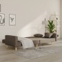 Sofá cama de 2 plazas con dos almohadas tela gris taupe en Sofás | Comprar online en Foru.es