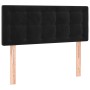 Cama box spring colchón y LED terciopelo negro 90x200 cm de vidaXL, Camas y somieres - Ref: Foro24-3134623, Precio: 296,37 €,...