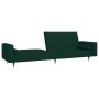 Sofá cama de 2 plazas con dos almohadas terciopelo verde oscuro en Sofás | Comprar online en Foru.es