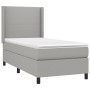 Cama box spring colchón y luces LED tela gris claro 90x190 cm de vidaXL, Camas y somieres - Ref: Foro24-3138117, Precio: 331,...