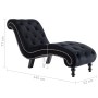 Diván de terciopelo negro de vidaXL, Divanes - Ref: Foro24-248611, Precio: 254,69 €, Descuento: %