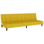Sofá cama de 2 plazas terciopelo amarillo en Sofás | Comprar online en Foru.es