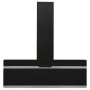 Campana extractora pared acero y vidrio templado negro 90 cm de vidaXL, Extractores - Ref: Foro24-51669, Precio: 185,72 €, De...