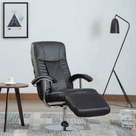 Sillón para la TV de cuero sintético negro de vidaXL, Sillones - Ref: Foro24-248587, Precio: 239,46 €, Descuento: %