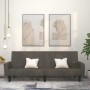 Sofá cama de 2 plazas terciopelo gris oscuro en Sofás | Comprar online en Foru.es