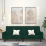 Sofá cama de 2 plazas terciopelo verde oscuro en Sofás | Comprar online en Foru.es
