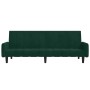 Sofá cama de 2 plazas terciopelo verde oscuro en Sofás | Comprar online en Foru.es