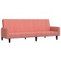 Sofá cama de 2 plazas terciopelo rosa en Sofás | Comprar online en Foru.es