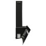 Campana extractora pared acero y vidrio templado negro 90 cm de vidaXL, Extractores - Ref: Foro24-51669, Precio: 185,72 €, De...