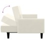 Sofá cama de 2 plazas terciopelo color crema en Sofás | Comprar online en Foru.es