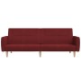 Sofá cama de 2 plazas tela rojo tinto en Sofás | Comprar online en Foru.es