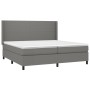 Cama box spring colchón y luces LED tela gris claro 200x200 cm de vidaXL, Camas y somieres - Ref: Foro24-3138182, Precio: 683...