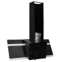 Campana extractora pared acero y vidrio templado negro 90 cm de vidaXL, Extractores - Ref: Foro24-51669, Precio: 185,72 €, De...