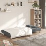 Sofá cama de 2 plazas con dos almohadas tela gris oscuro en Sofás | Comprar online en Foru.es