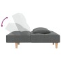 Sofá cama de 2 plazas con dos almohadas tela gris oscuro en Sofás | Comprar online en Foru.es