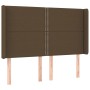 Cama box spring colchón luces LED tela marrón oscuro 140x190 cm de vidaXL, Camas y somieres - Ref: Foro24-3138232, Precio: 49...