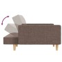 Sofá cama de 2 plazas con dos almohadas tela gris taupe en Sofás | Comprar online en Foru.es