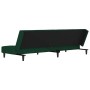 Sofá cama de 2 plazas con dos almohadas terciopelo verde oscuro en Sofás | Comprar online en Foru.es