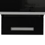 Campana extractora pared acero y vidrio templado negro 90 cm de vidaXL, Extractores - Ref: Foro24-51669, Precio: 185,72 €, De...
