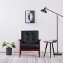 Sillón de cuero sintético negro de vidaXL, Sillones - Ref: Foro24-248641, Precio: 138,73 €, Descuento: %