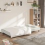 Sofá cama de 2 plazas con dos almohadas terciopelo color crema en Sofás | Comprar online en Foru.es